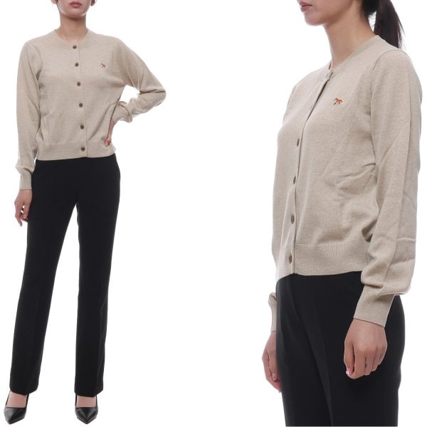 [부산점] 25FW 여성 베이비 폭스 울 가디건 (PW00502KT1181 H218 25F)