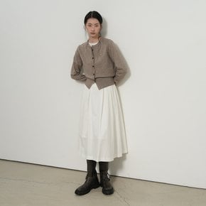 WOMAN 에센셜 크루넥 가디건 [OATMEAL] / WBD3L04501