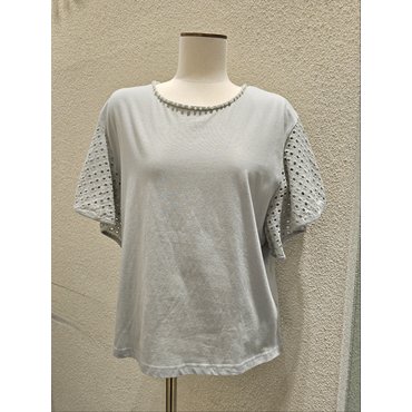 메종블랑쉬 소매매쉬티셔츠 252JTS565K