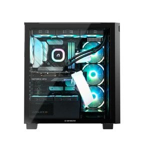 SUITMASTER M3000 뉴본 ARGB 강화유리 컴퓨터 PC 케이스 블랙