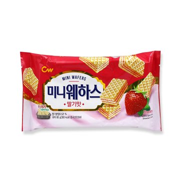 너만아는과자점 CW 청우 미니웨하스 (80g) 딸기