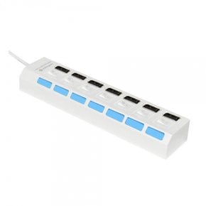 MBF-H07 WH (화이트) USB2.0 7포트 USB 허브 (무전원)