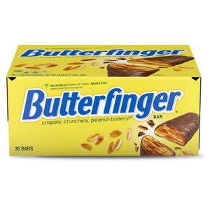  [해외직구]버터핑거 피넛버터 초콜릿바 미국과자 53g 36입 Butterfinger Chocolate peanut buttery 1.9oz