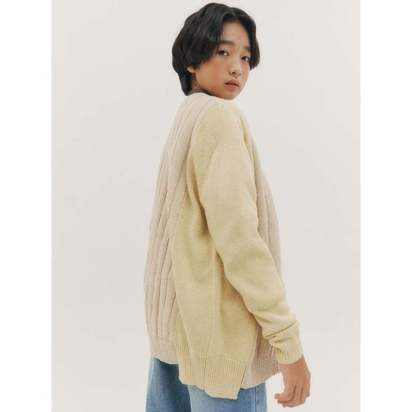 빈티지가디건_옐로우