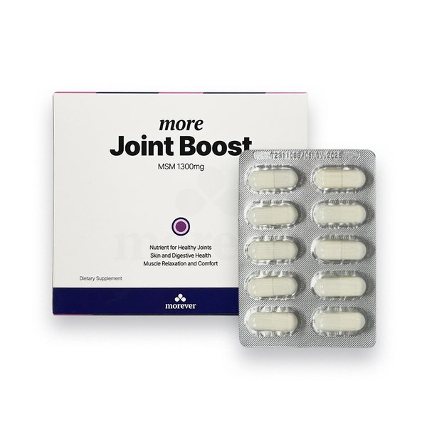 뉴질랜드 Morever 모에버 모어 조인트 부스트 MSM 식이유황 1300mg 100캡슐