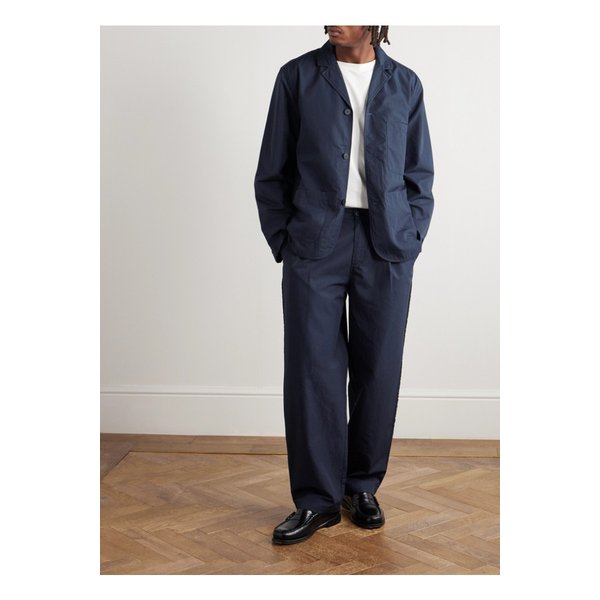 코튼 리넨 혼방 포플린 블레이저 블루 46376663162887860