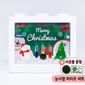 눈사람 겨울장식 마리모 키우기 세트 마리모포함
