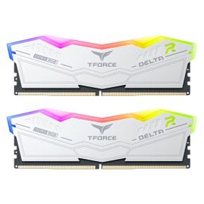 TeamGroup T-Force DDR5-5600 CL36 Delta RGB 화이트 패키지 (32GB(16Gx2)) 서린