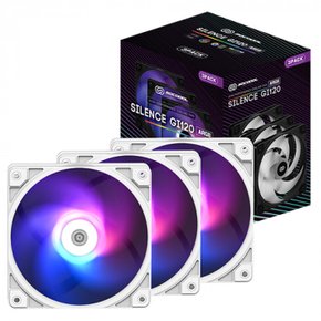 Silence GI 120 ARGB (3팩 화이트)