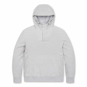 BOUCLE HYBRID HALF ZIP HOODIE(Melang Light Grey)_NMTBW24704LGM