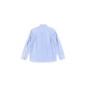 Fold-detail shirt (Blue)