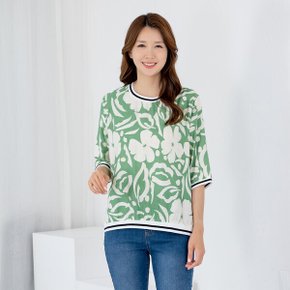 엄마옷 여름 인견 티셔츠 냉감 반팔 TS606015  중년여성/50대/60대/70대/빅사이즈/할머니옷