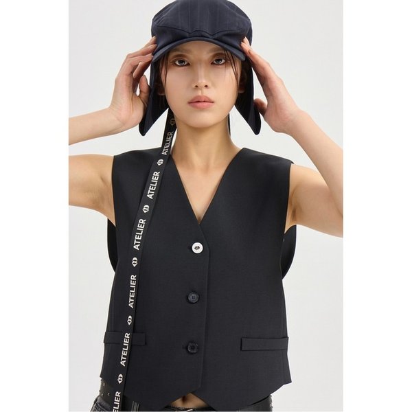 Solid Crop Vest (black) LFVAX26400BKX