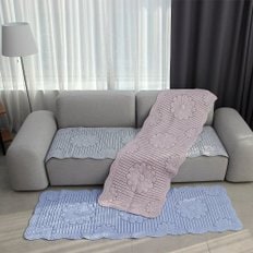 로엠플라워 목화솜 사계절 4인용 소파 쇼파패드 커버 (90x200cm)