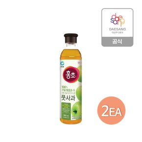 청정원 홍초 풋사과 900ml x 2개