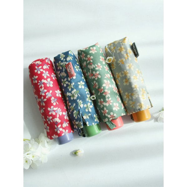 플라워 5단 미니 우산- 4 colors