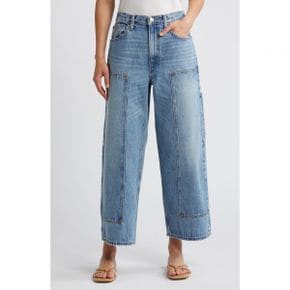 4615330 Re/Done The Shortie Crop Wide Leg Organic Cotton Jeans 77417300