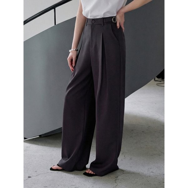 [맞춤기장] [와이드707] DEMARD BELTED WIDE SLACKS_N6SSL0351