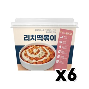 리치떡볶이 즉석조리용기컵 302g x 6개