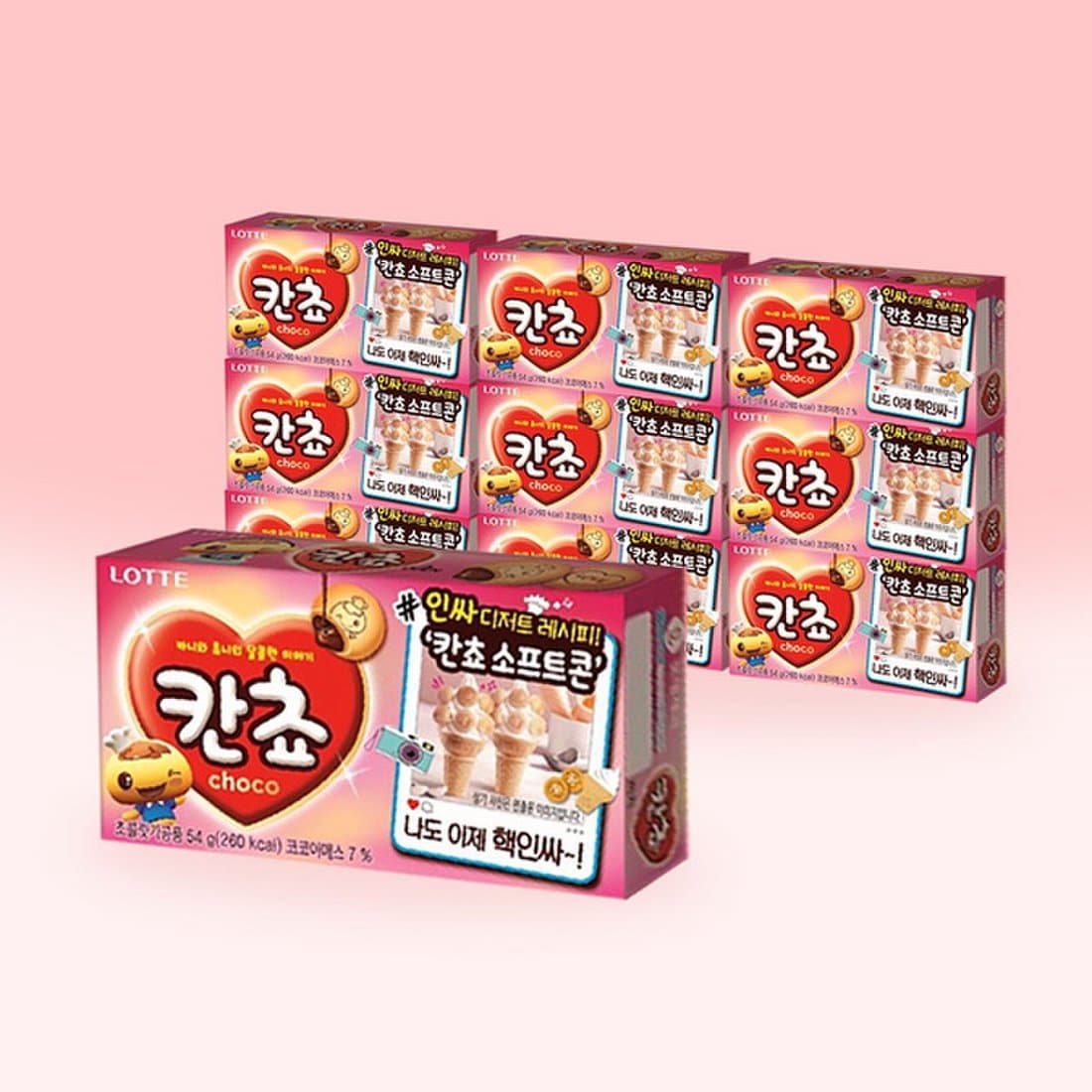 롯데제과 칸쵸 54g x 10개/ 초코과자 간식 디저트[무료배송], 믿고 사는 즐거움 SSG.COM