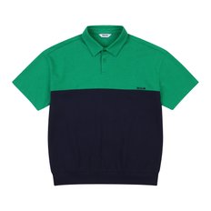 남성 골프 컬러블럭 반팔 카라 티셔츠 VMTSN351_GE