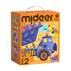 퍼즐 어린이 유아 레벨업 단계별 보관가방 그림 퍼즐 선물세트 LEVEL 2_중장비