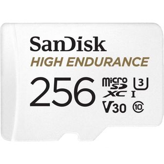  영국 샌디스크 512 SanDisk 256GB High Endurance microSDXC card for IP cams dash SD adapter