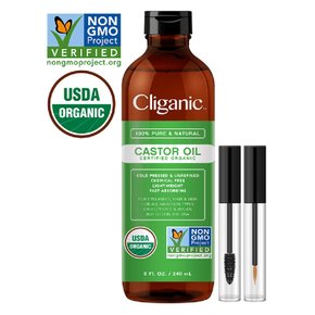 Cliganic 유기농 캐스터오일 피마자유 240ml