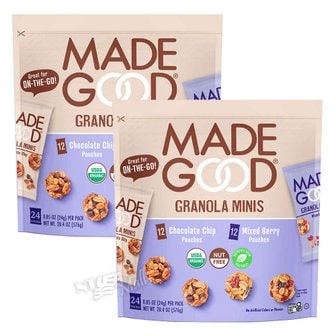  [1+1]메이드굿 그래놀라 미니 믹스 베리 24팩 576g MADEGOOD GRANOLA MINIS VARIETY PACK