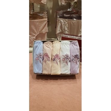 트라이엄프 [요일팬티5종택1]순면100%자수면팬티 (TWP9058PU/BU/WH/YE/SK)