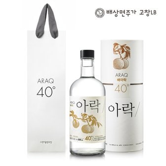 배상면주가 [9/12 오후1시 결제 건까지 명절전배송] 배상면주가 배아락40 500ml (40%) 전통주 선물포장