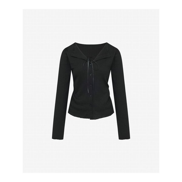 리본 레이스 레이어드 티셔츠 (TMIBC2814)