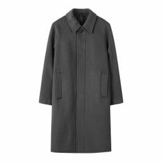 Grey Wool Balmacaan Coat_C9CAW24604GYX