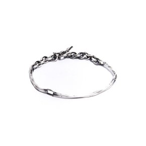 SILVER THIN LINE TWISTED BRACELET