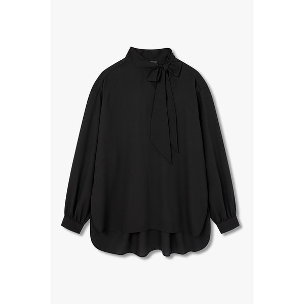 여성 풀라드 카라 크레이프 블라우스 A525303504000