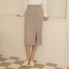 [제넷 펜슬 스커트_그레이 베이지]Jennet Pencil Skirt_Grey Beige