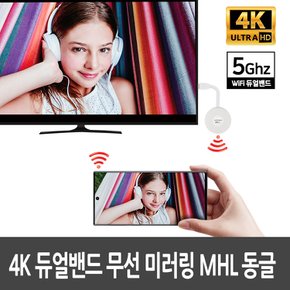 고화질 미라캐스트 MHL 무선미러링 핸드폰TV연결 WF-900DB