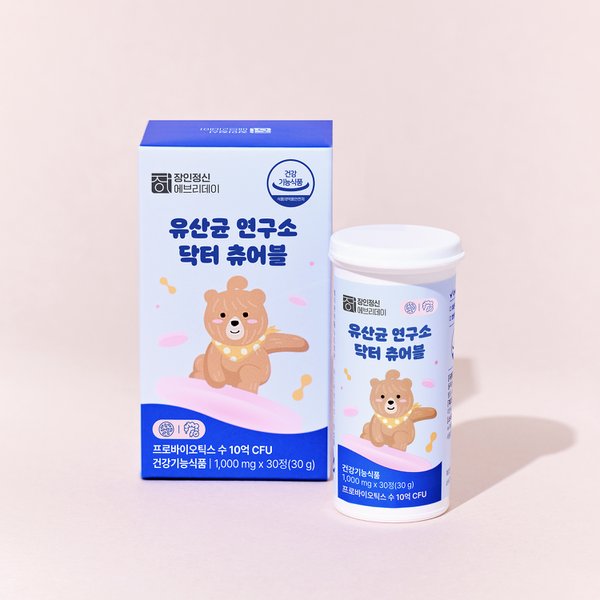 유산균 연구소 어린이 프로바이오틱스 닥터츄어블 (30정) 3박스