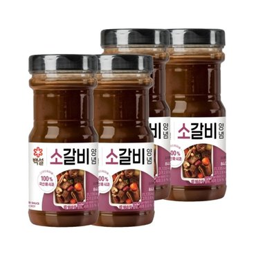 CJ제일제당 백설 소갈비양념 840g x4개