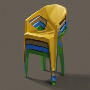 텐바이텐 포장마차의자 편의점 포차 야외용 플라스틱 의자 6color 2개