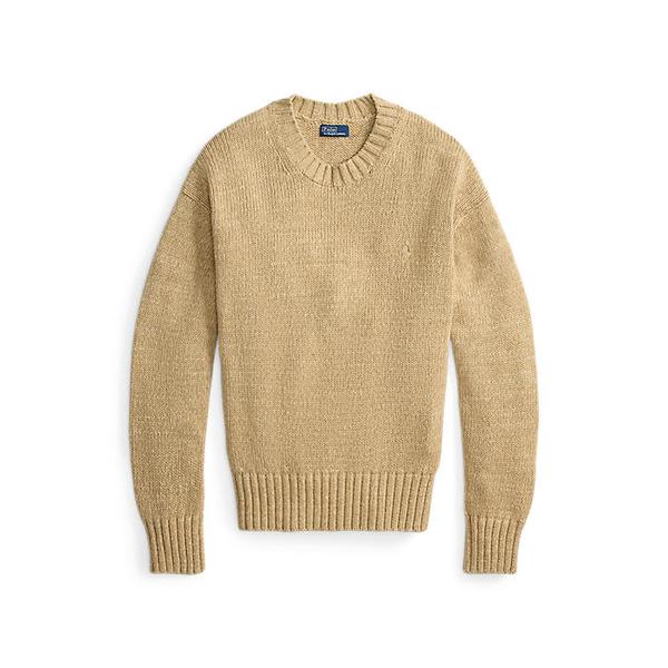 여성 로고 코튼 크루넥 스웨터(WMPOSWENC021507250)