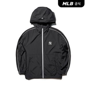 MLB [코리아공식]스포티브 바시티 파이핑 레터링 바람막이 NY (Black)