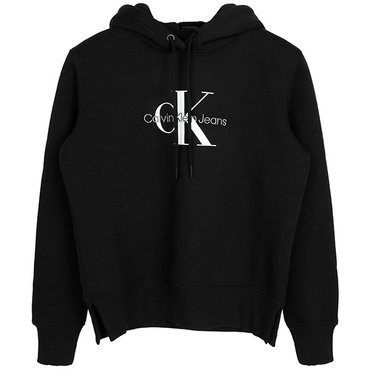 Calvin Klein 캘빈클라인 블랙 CK 로고 후드 스웨트셔츠 J20J221335 BEH