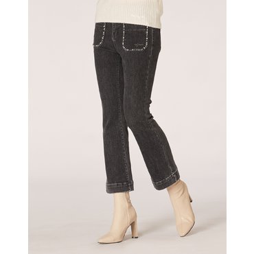 손정완 블링 포켓 기모 부츠컷 팬츠 ZJL3434050