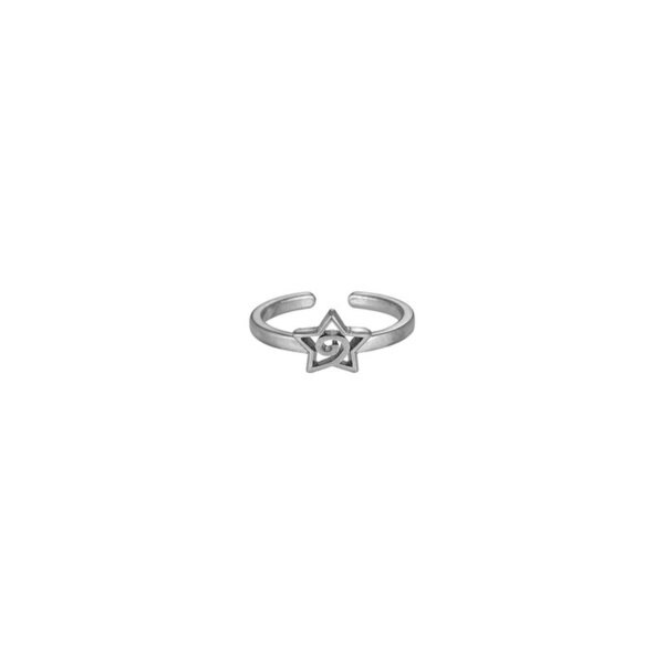 lunt toe ring-silver