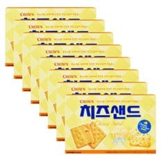 크라운 치즈샌드 240g (16봉입)x8개