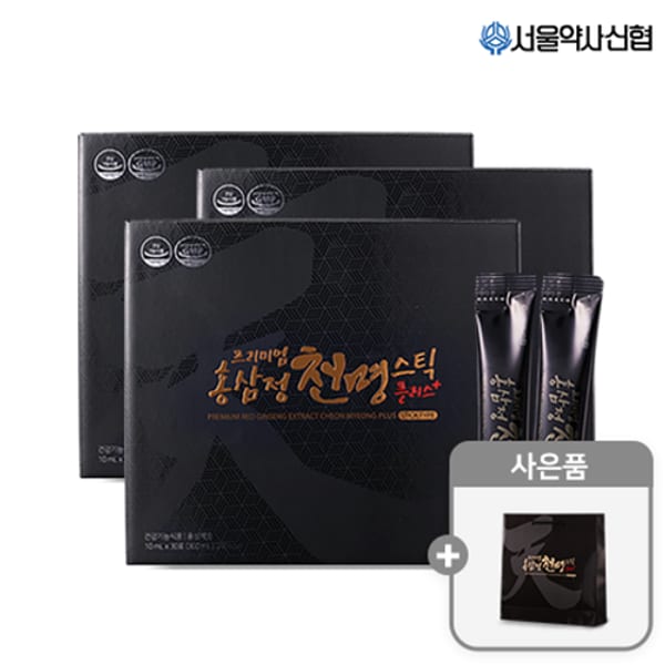[G]프리미엄 홍삼정 천명 플러스 스틱 30포 3세트(+쇼핑백증정)