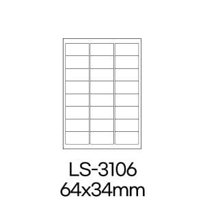  폼텍 라벨 LS-3106 100매 흰색 라벨지 A4 스티커 원형 제작 인쇄 바코드 우편 용지 폼택