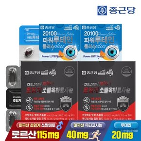 [전립선/지구력/눈건강] 종근당 초임계 쏘팔메토 옥타코사놀 2박스 + 20100 파워 루테인 2박스