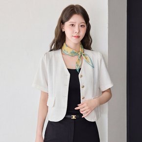 썸머 플라워 패턴 마름모 스카프_M2604AC024B